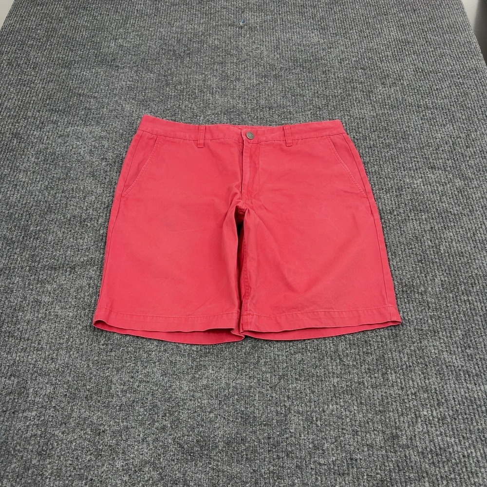 Bonobos Washed Chinos Shorts Mens‎ 34 Pink Cotton Flat Front Casual Preppy